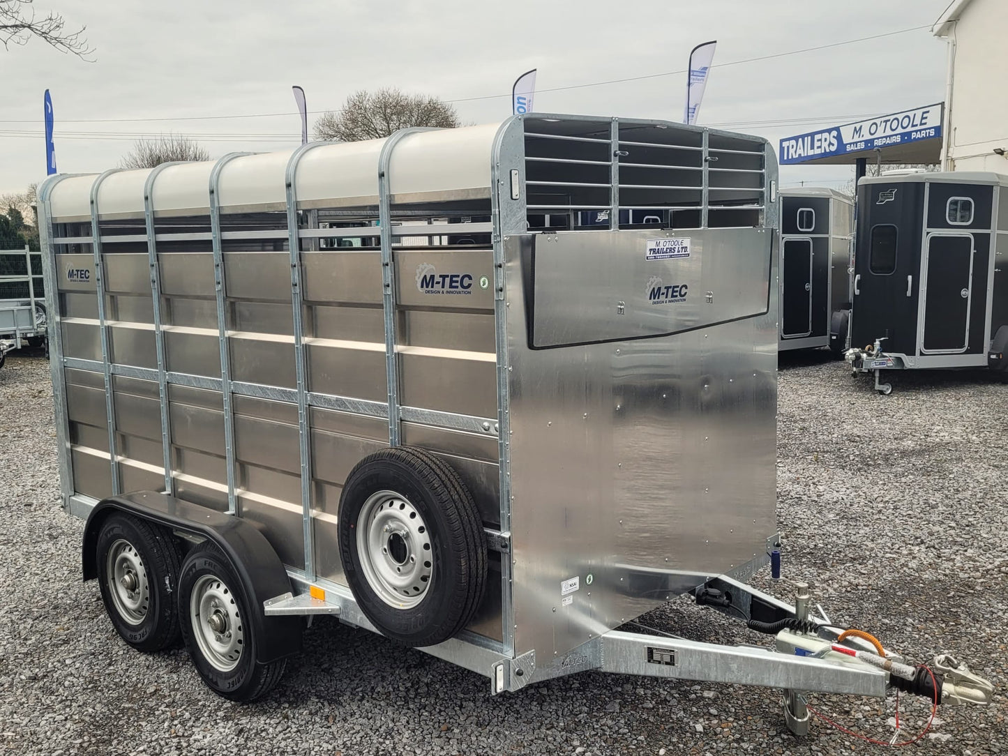 M-TEC 12' x 6' CATTLE TRAILER