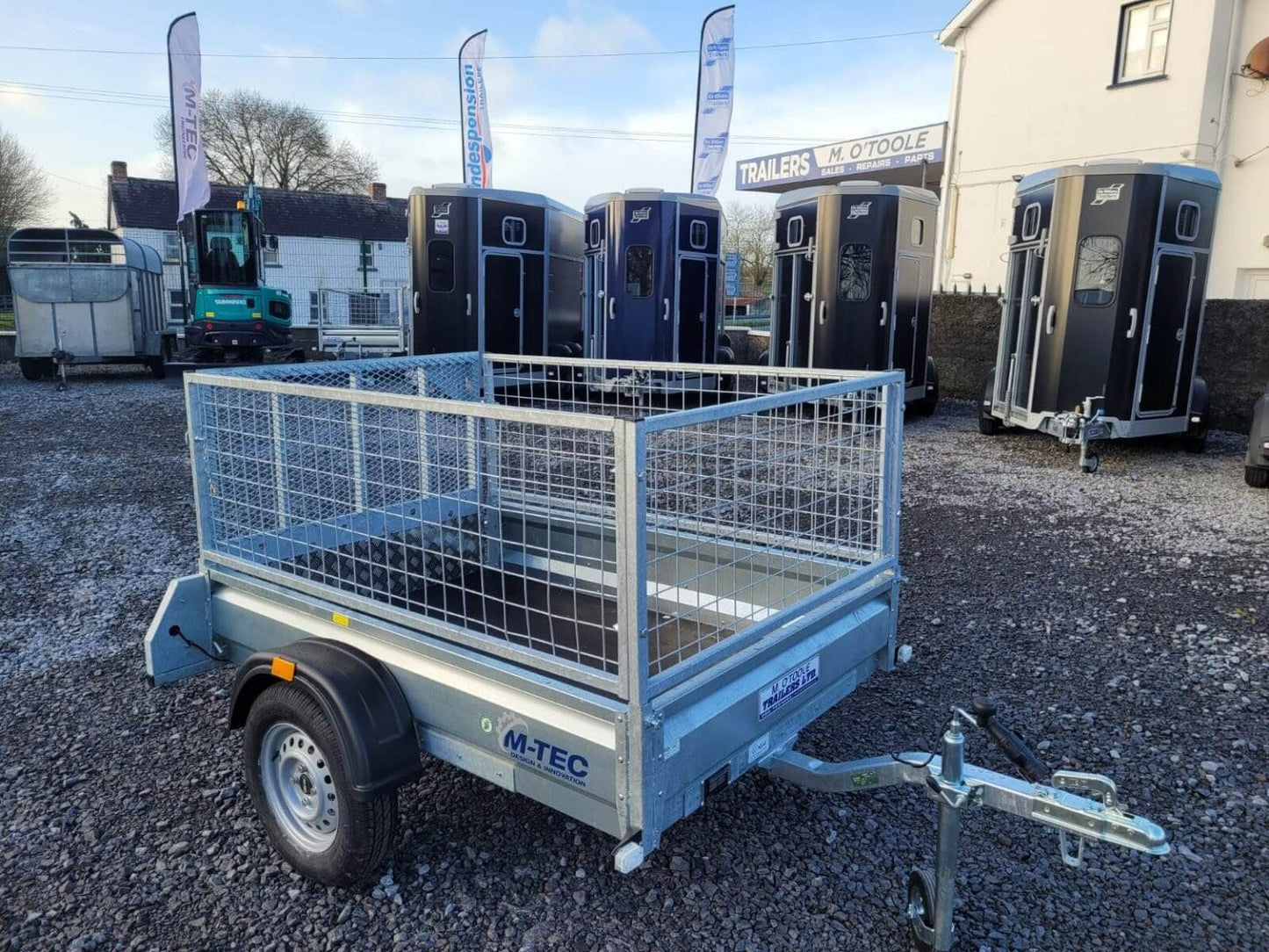 M-TEC 6FT X 4FT Single Axle Trailer